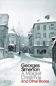 Cover of A Maigret Christmas showing snowy street scene