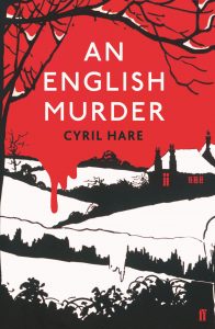 Cover of An English Murder by Cyril Hare, showing snow covered countryside